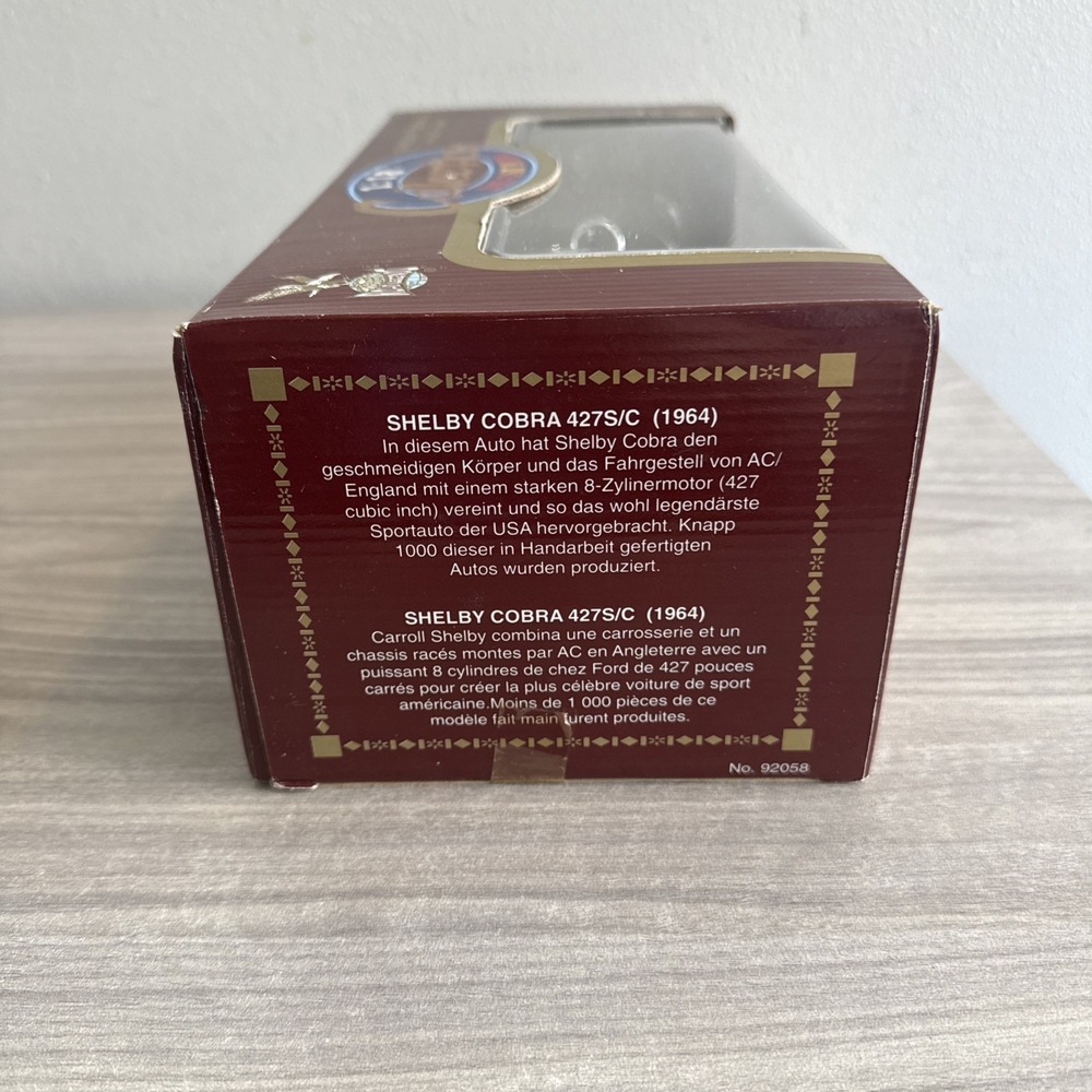 Road Legends 1:18 Scale 1964 Shelby Cobra 427S/C Black Collectible NIB - Picture 2 of 6